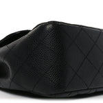 Caviar Quilted Jumbo Single Flap Black