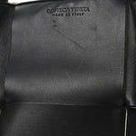 Nappa Maxi Intrecciato Medium Arco Tote Black White
