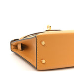 Chevre Chamkila Mini Kelly Sellier 20 Jaune D'or