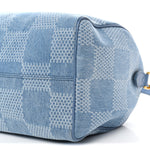 Damier Denim 3D Speedy Bandouliere 30 Denim Blue