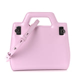 Brushed Calfskin Mini Wanda Top Handle Bag Bubble Gum
