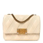 Nappa Quiltie 67 Medium Shoulder Bag Ivory