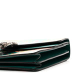 Calfskin Blooms Print Medium Dionysus Shoulder Bag Bright Emerald Multicolor