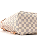 Damier Azur Neo Neverfull MM Rose Ballerine