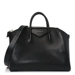 Sugar Goatskin Medium Antigona Black