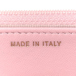 Lambskin Quilted Trendy Chain CC Wallet On Chain WOC Light Pink