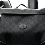 GG Supreme Monogram Azalea Calfskin Medium Retro Interlocking G Backpack Black