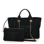 Mixed Fibers Small Deauville Tote Black