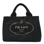 Denim Canapa Logo Tote Black