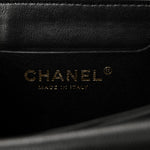 Caviar Quilted Mini Top Handle Flap Black