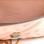 Nappa Matisse FF Embossed Nano Maxi Buckle Baguette Charm Rosa Quarzo
