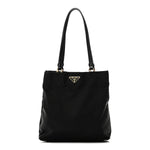 Tessuto Nylon Saffiano Tote Black