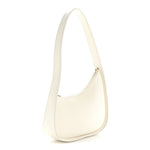 Smooth Calfskin Half Moon Shoulder Bag New Ivory