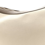 Canvas Calfskin August Hobo Cream