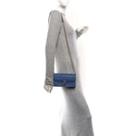 Dollar Calfskin Interlocking G Chain Wallet Caspian