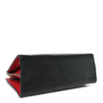 Nappa Bamboo Web Small Nymphaea Top Handle Bag Black