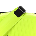 Grained Calfskin Embossed Car Camera Bag Yellow Fluo Black