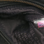 Jersey Square Quilted Bowler Black