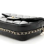 Lambskin Quilted Small My Precious Flap Black