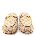 Monogram Jumbo GG Malaga Kid Womens Princetown Slippers 38.5 Camel Ebony New Acero Beige