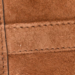 Suede Triangle Medium Bonnie Shoulder Bag Cacao