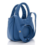 Nappa Soft Padded Small Double Handled Shoulder Bag Celeste