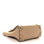 Drummed Calfskin Micro Luggage Dune