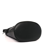 Soft Grained Vitello Daino Secchiello Bucket Bag Black