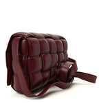 Nappa Maxi Intreccio Padded Cassette Crossbody Bag Barolo