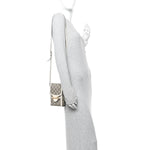 GG Supreme Monogram Azalea Calfskin Mini Horsebit 1955 Crossbody Bag Beige Ebony Mystic White
