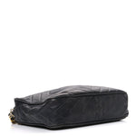 Lambskin Quilted CC Tassel Camera Case Black