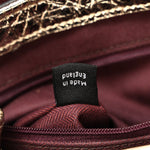 Metallic Crinkled Calfskin Medium Alexa Gold