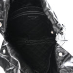 Shiny Calfskin Quilted Small Chanel 22 So Black