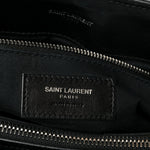 Calfskin Y Quilted Monogram Medium Loulou Chain Satchel Black