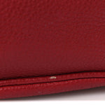 Pebbled Calfskin Small Soho Disco Bag Vibrant Red