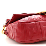 Nappa FF 1974 Embossed Baguette Fragola