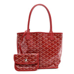 Goyardine Reversible Mini Anjou Red