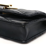 Lambskin Malletage Wallet On Chain GO-14 Black