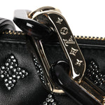 Lambskin Crystal Embellished Monogram Coussin BB Black