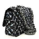 Denim Woven Medium Flap Light Blue