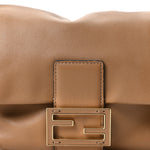 Shiny Nappa Small Mamma Baguette Cappuccino