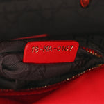 Lambskin Cannage Mini Lady Dior Red