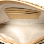 Raffia Viva Superstar Clutch Naturale Black