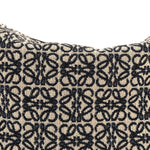 Jacquard Anagram Calfskin Small Cubi Bag Navy Black