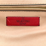 Vitello Small Rockstud Tote Beige