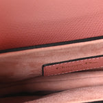 Grained Calfskin Mini Saddle Bag Pink