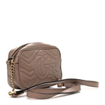 Calfskin Matelasse Mini GG Marmont Chain Shoulder Bag Porcelain Rose
