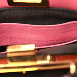 Shiny Nappa Micro Peekaboo Iconic Satchel  Rosa Fluo