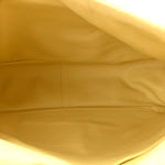 Paper Calfskin Puffy Flap Butter Brass