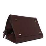 Grained Calfskin Soft Margaux 10 Bag Dark Mocha